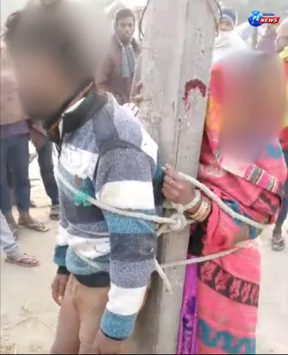 "Mob Justice in Bihar: Shocking Incident of a Couple Tied and Thrashed Unveils Dark Side of Vigilantism"