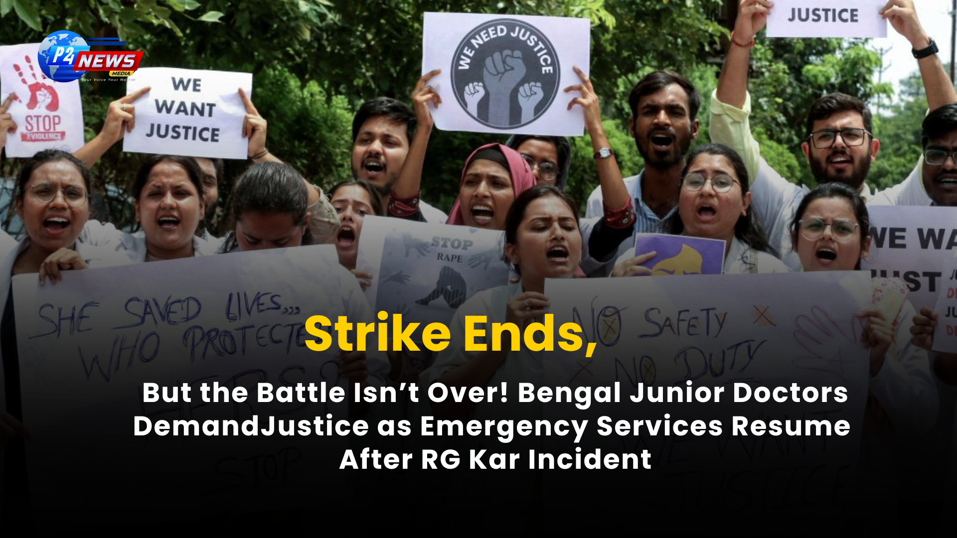 Strike Ends, But the Battle Isn’t Over! Bengal Junior Doctors Demand Justice as Emergency Services Resume After RG Kar Incident