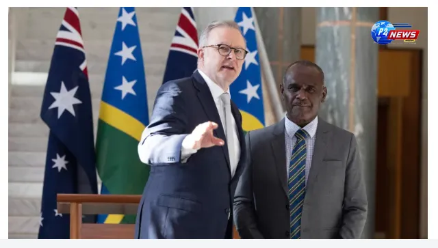 "Strengthening Ties: PM Unveils $190 Million Security Pact with Solomon Islands Amid Regional Tensions"