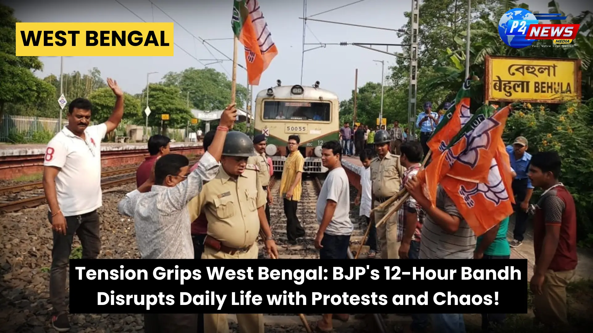 West Bengal Erupts in Tension: BJP's 12-Hour Bandh Shakes Daily Life Amid Protests and Chaos