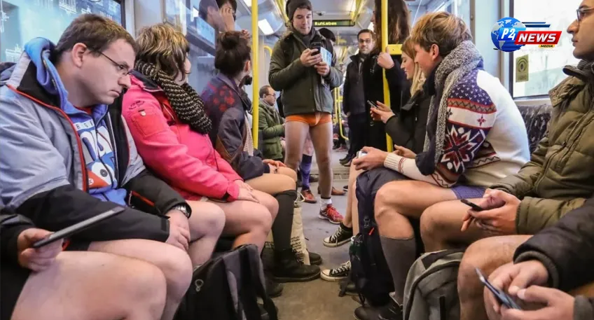 Join the Fun: Londoners Embrace Freedom on "No Trousers Tube Day" by Riding the Underground in Their Underwear!