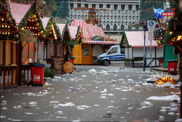 Tragedy Strikes: Germans Unite in Grief After Christmas Market Attack Claims Lives and Injures Hundreds