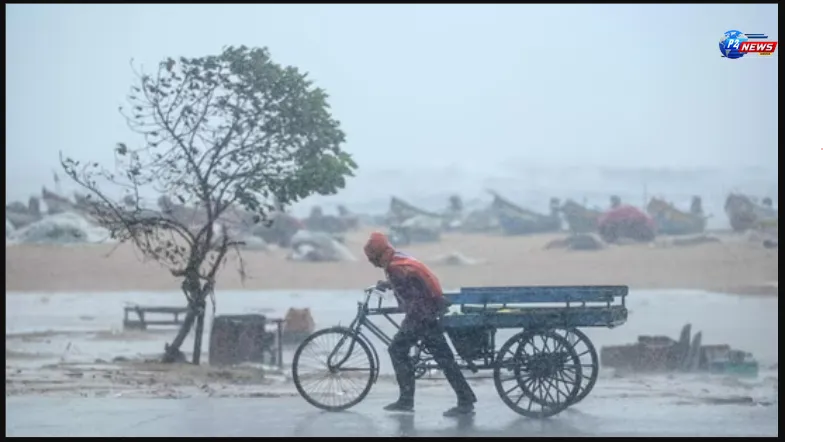 "Brace for Downpours: IMD Warns of Heavy Rain in Tamil Nadu and Andhra Pradesh as Bay of Bengal Low-Pressure Gains Strength!"