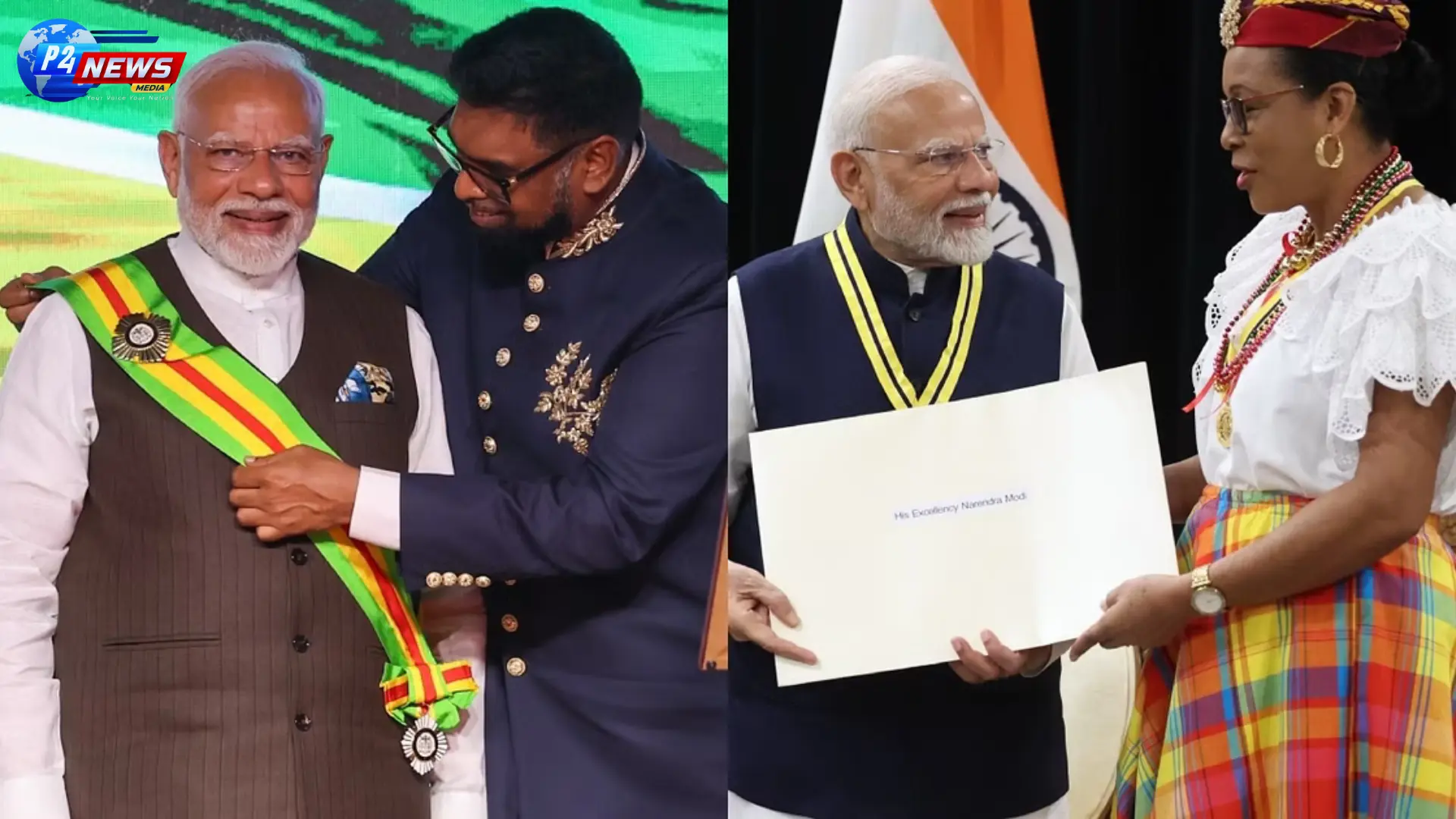 Modi Honored with Guyana’s Order of Excellence; A Tribute to 1.4 Billion Indians